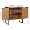 vidaXL Dressoir Bruin 70 x 35 x 75 cm Massief acaciahout