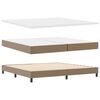 vidaXL Boxspringbed met matras Cappuccino 200 x 200 cm Kunstleer