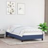 vidaXL Bedframe zonder matras 100x200 cm stof blauw