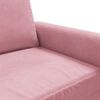 vidaXL Fauteuil 60 cm fluweel roze