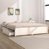 vidaXL Bedframe met lades wit 160x200 cm