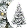 vidaXL Kunstkerstboom met 300 LED met standaard Wit 240 cm PE en PVC