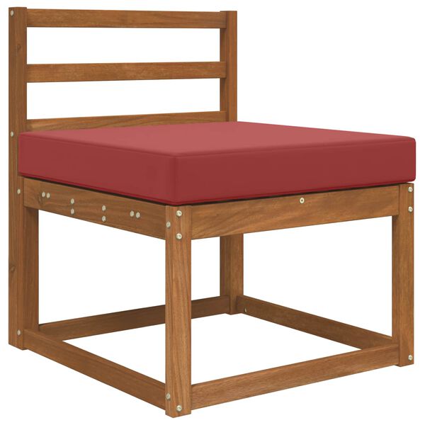 vidaXL Buiten bankkussen Wijnrood 60 x 60 x 8 cm Polyester