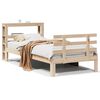 vidaXL Bedframe met hoofdbord massief grenenhout 90x190 cm