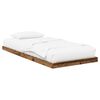 vidaXL Vloer bedframe Oudhout 100 x 200 cm Bewerkt hout