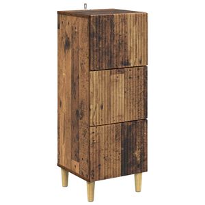 vidaXL Ladenkast Oud hout 33 x 34,5 x 90 cm Bewerkt hout