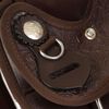 vidaXL Western zadel, hoofdstel en borstriem 15" echt leer bruin