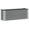 vidaXL Verhoogde plantenbak Grijs 100 x 30 x 36 cm alu.