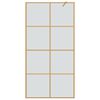 vidaXL Inloop Douche Wand Goud 100 x 195 cm gehard glas