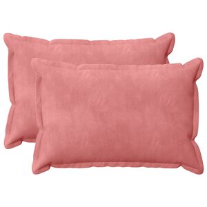 vidaXL Kussen met kussen HOUTEN 2 st Roze fluweel
