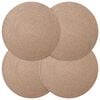 vidaXL Jute placematten 4 pcs Naturel &Oslash; 30 cm 100% Tossa Jute