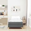 vidaXL Boxspringbed Donkergrijs 80 x 200 cm Stof