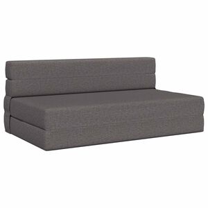 vidaXL Vouwbare Bankbed Lichtgrijs 152 x 86,5 x 60 cm Stof