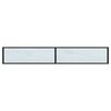 vidaXL Wandtafel 220x35x75,5 cm gehard glas witmarmerkleurig