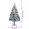vidaXL Kerstboom met 300 LED met standaard Groen 300 cm PVC
