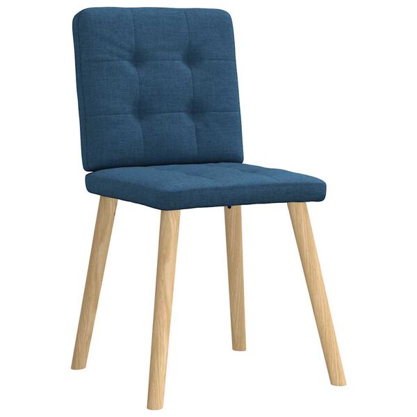 vidaXL Eetkamerstoelen 2 st stof blauw