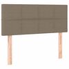 vidaXL Boxspring met matras stof taupe 120x200 cm