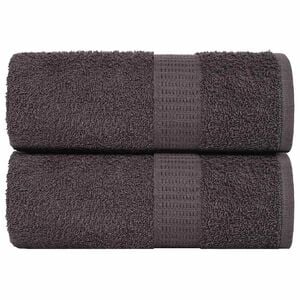vidaXL Washandjes FROGN 2 st 15x21 cm 360 g/m&sup2; antraciet