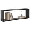 vidaXL Wandschap kubus 2 st 80x15x26,5 cm bewerkt hout hoogglans grijs