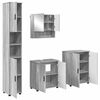 vidaXL Badkamermeubelset 4 pcs Grijs Sonoma Bewerkt hout & Metaal