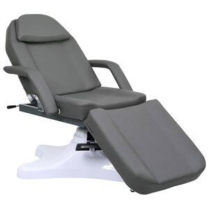 vidaXL Massagetafel 180x62x(86,5-118) cm grijs