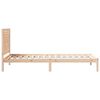 vidaXL Bedframe extra lang zonder matras massief hout 90x220 cm