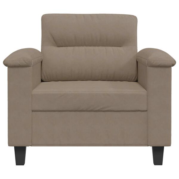 vidaXL Fauteuil 60 cm microvezelstof taupe