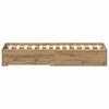 vidaXL Bedframe met lade Artisan Eiken 135 x 190 cm Bewerkt hout