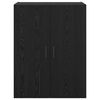vidaXL Wandkast 2 pcs Zwart Eiken 69,5 x 34 x 90 cm Bewerkt hout