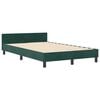 vidaXL Boxspringbed met hoofdeinde Donkergroen 120 x 190 cm Fluweel