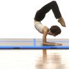 vidaXL Gymnastiekmat met pomp opblaasbaar 500x100x10 cm PVC blauw