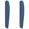 vidaXL Hoofdbord oor Blauw 80 x 23 x 6 cm Stof