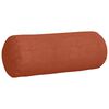 vidaXL Bolster Kussens 2 stuks Rood-oranje Ø 15 x 40 cm Cordstof