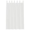 vidaXL Gordijnen voile met lussen 2 st 140x175 cm wit