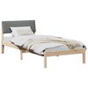 vidaXL Bedframe Bruin en donkergrijs 90 x 200 cm Massief grenenhout