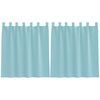 vidaXL Gordijnen Voile met lussen 2 st 140x140 cm turkoois