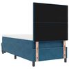 vidaXL Boxspring bed met matras Donkerblauw 90 x 190 cm Fluweel