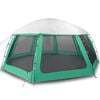 vidaXL Zwembadtent uitneembare buiten- gaaswanden 612x612 cm zeegroen