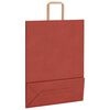 vidaXL Papieren zakken 250 st met hengsels 32x12x42 cm rood