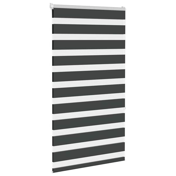 vidaXL Zebra rolgordijn 85x150 cm stofbreedte 80,9 cm zwart