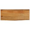 vidaXL Tafelblad met natuurlijke rand 80x20x2,5 cm massief mangohout