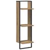 vidaXL Wandplank Muurmontage Artisan Eiken 30 x 25 x 100 cm