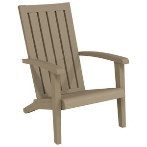 vidaXL Tuinstoel Adirondack polypropeen lichtbruin