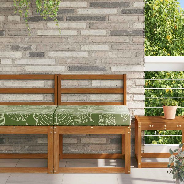 vidaXL Buiten bankkussen Bladontwerp 60 x 60 x 8 cm Polyester