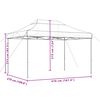 vidaXL Partytent inklapbaar pop-up 410x279x315 cm bruin