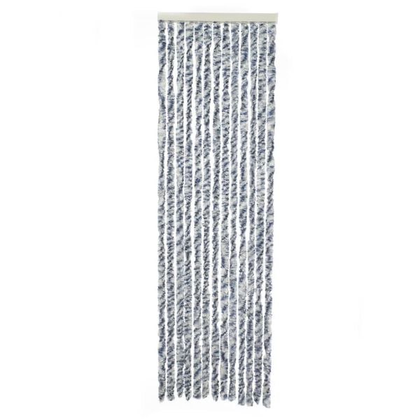 Travellife Vliegengordijn Chenille Rain 185x56 cm grijs en blauw