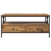 vidaXL Salontafel with Drawer Oud hout 100 x 51 x 45 cm Bewerkt hout