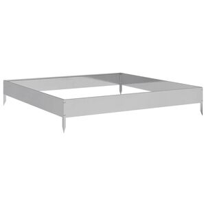 vidaXL Plantenbak verhoogd 100x100x18,5 cm gegalvaniseerd staal