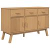 vidaXL Dressoir OLDEN 114x43x73,5 cm massief grenenhout bruin