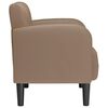 vidaXL Fauteuil met armleuningen Cappuccino 54 cm kunstleer
